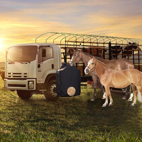 2 Pcs Hay Bags for Horse, Large Capacity Feeding Bag, Goat Hay Feeder, Hay Nets for Sheep, Open Feed Hole Hay Feeder for Slow Feeding in Saudi Arabia
