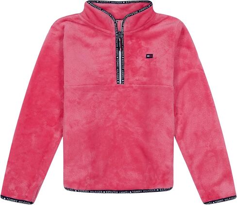 سويت شيرت من الصوف بأكمام طويلة وربع سحاب للفتيات من Tommy Hilfiger، Navy Chipie in Kuwait