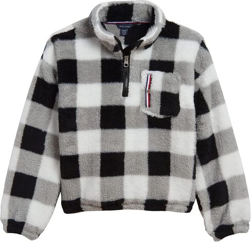 سويت شيرت من الصوف بأكمام طويلة وربع سحاب للفتيات من Tommy Hilfiger، Navy Chipie in Kuwait