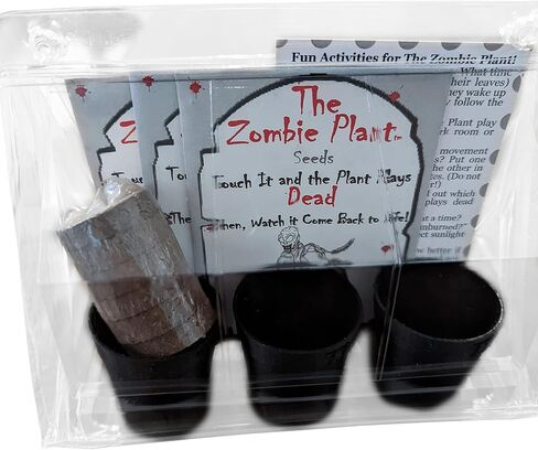 Zombie Plant Seed Packets (2) – Grow Your own Live Zombie Plant! Watch it Play Dead When Touched. Comes Back to Life in Minutes! Educational STEM, and Interactive Indoor Fun or Party Favor in Saudi Arabia