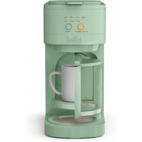 BELLA VersaBrew 2-in1 Coffee Maker, Fits-anywhere™ Kitchenware, Brew 3 Sizes Carafes & Single Serve Cups, Dishwasher Safe Reusable Filter & Filter Holder, Iced Coffee Function, 60oz Tank, Oatmilk in Kuwait