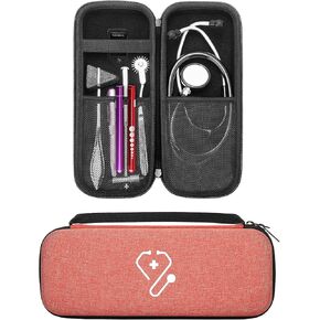 حافظة سماعة الطبيب YINKE لـ 3M Littmann Classic III/Cardiology IV/Lightweight II S.E. سماعة الطبيب الصوتية MDF وحقيبة تخزين منظمة صلبة للممرضات والأطباء (ذهبي وردي) in Kuwait