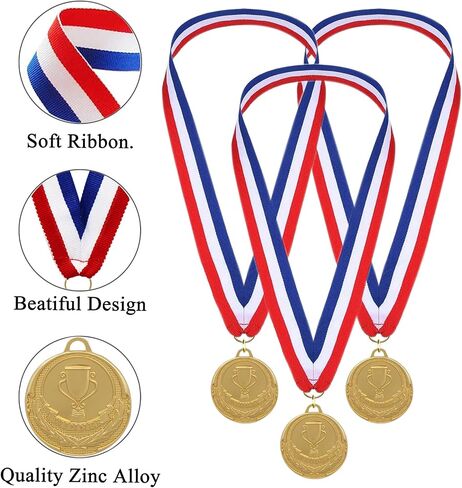 Baseball Softball Medals for Kids,12 Pack Golden Metal Medal Awards Baseball Team, T-Ball, Softball, Baseball Game Sports Day Favors Prizes for Boys Children Adults in Kuwait
