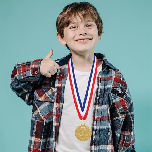 Baseball Softball Medals for Kids,12 Pack Golden Metal Medal Awards Baseball Team, T-Ball, Softball, Baseball Game Sports Day Favors Prizes for Boys Children Adults in Kuwait
