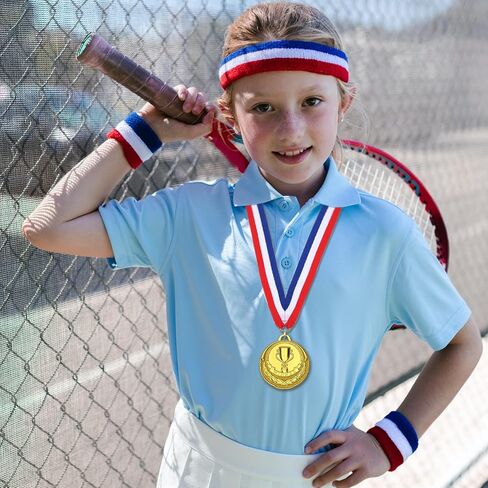 Baseball Softball Medals for Kids,12 Pack Golden Metal Medal Awards Baseball Team, T-Ball, Softball, Baseball Game Sports Day Favors Prizes for Boys Children Adults in Kuwait