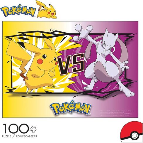 Buffalo Games - Pokemon - Birthday Party - 100 Piece Jigsaw Puzzle for Families -Challenging Puzzle Perfect for Game Nights - Finished Size is 15.00 x 11.00 in Saudi Arabia