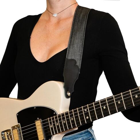 سلسلة الدنيم - بطانة قطنية - نهايات جلدية للقفاز الكروي (أسود/أسود) in Kuwait