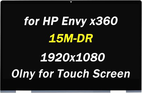 L53545-001 Replacement for HP Envy x360 15-dr 15m-dr 15-dr1070wm 15-dr1075cl 15-dr1679cl 15-dr1058ms 15-dr1072ms L64480-001 15.6" FHD 1920X1080 30 Pins LCD Touch Screen Display Assembly in Saudi Arabia