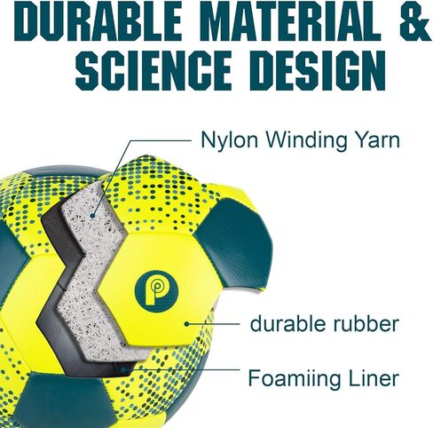 Size 5 Soccer Ball Official for Adult Youths, Training Match Soccer Balls Outdoor Indoor Sport with Pump in Kuwait