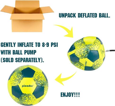 Size 5 Soccer Ball Official for Adult Youths, Training Match Soccer Balls Outdoor Indoor Sport with Pump in Kuwait