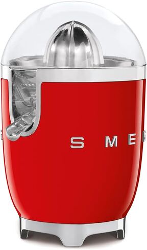 SMEG 50's Retro Style Citrus Juicer with Drip Free Spout, Automatic Activation, and Efficient Straining, Black in Kuwait