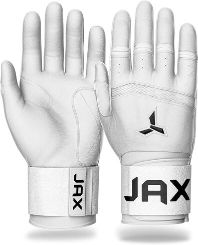 قفازات الضرب من JAX - نموذج بحزام واحد - قفازات البيسبول للشباب والكبار - تقنية Pro Grip Web الاختيارية - قفازات البيسبول والكرة اللينة in Kuwait