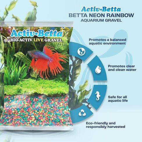 Neon Pink Aquarium Sand, 1 Lbs - Premium Fish Tank Substrate for Betta and Freshwater Aquariums, Enhances Water Quality and Vibrant Aesthetic in Saudi Arabia