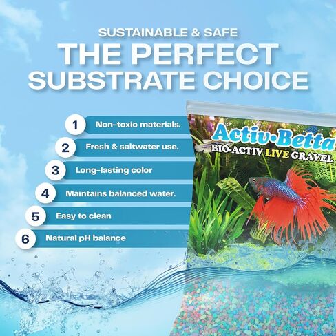 Neon Pink Aquarium Sand, 1 Lbs - Premium Fish Tank Substrate for Betta and Freshwater Aquariums, Enhances Water Quality and Vibrant Aesthetic in Saudi Arabia