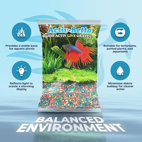 Neon Pink Aquarium Sand, 1 Lbs - Premium Fish Tank Substrate for Betta and Freshwater Aquariums, Enhances Water Quality and Vibrant Aesthetic in Saudi Arabia