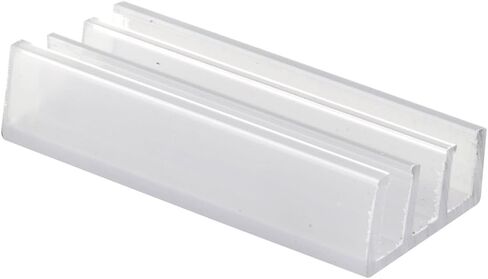 Prime-Line M 6219 دليل سفلي لباب الدش المنزلق، 1/2 بوصة. القنوات، البناء البلاستيكي (عبوة واحدة) in Saudi Arabia