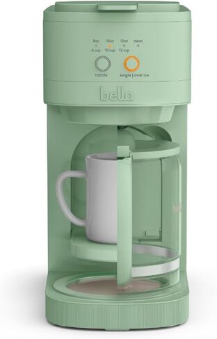 BELLA VersaBrew 2-in1 Coffee Maker, Fits-anywhere™ Kitchenware, Brew 3 Sizes Carafes & Single Serve Cups, Dishwasher Safe Reusable Filter & Filter Holder, Iced Coffee Function, 60oz Tank, Oatmilk in Kuwait