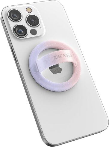 Encased Magnetic Phone Grip Holder (Compatible with MagSafe) Thin Silicone Finger Loop Ring for iPhone (Glitter) in Saudi Arabia