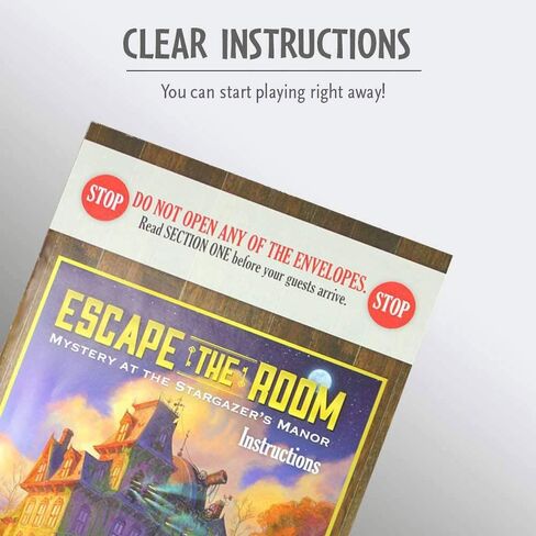 ThinkFun Escape the Room Stargazer's Manor - تجربة غرفة الهروب في صندوق لعمر 10 سنوات فما فوق in Saudi Arabia