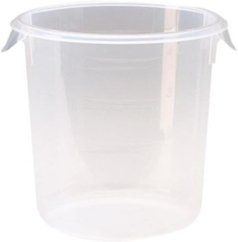 Rubbermaid Commercial Products Plastic Round Food Storage Container for Kitchen/Food Prep/Storing, 18 Quart, Clear, Container Only (FG572724CLR) in Saudi Arabia