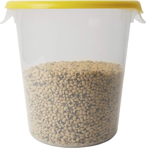 Rubbermaid Commercial Products Plastic Round Food Storage Container for Kitchen/Food Prep/Storing, 18 Quart, Clear, Container Only (FG572724CLR) in Saudi Arabia