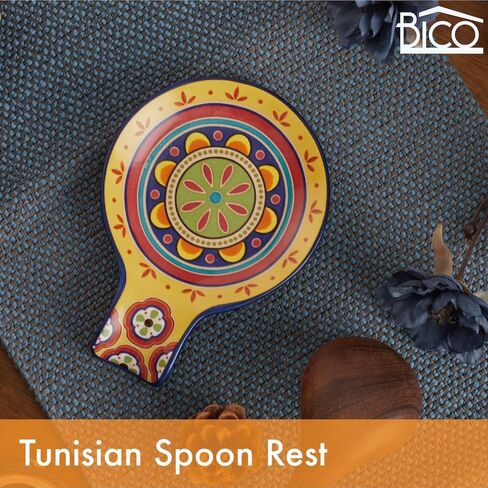 Bico Red Spring Bird Ceramic Spoon Rest, House Warming Gift, Dishwasher Safe in Saudi Arabia
