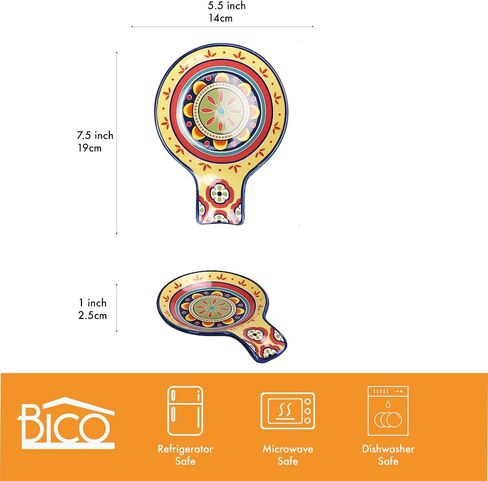 Bico Red Spring Bird Ceramic Spoon Rest, House Warming Gift, Dishwasher Safe in Saudi Arabia
