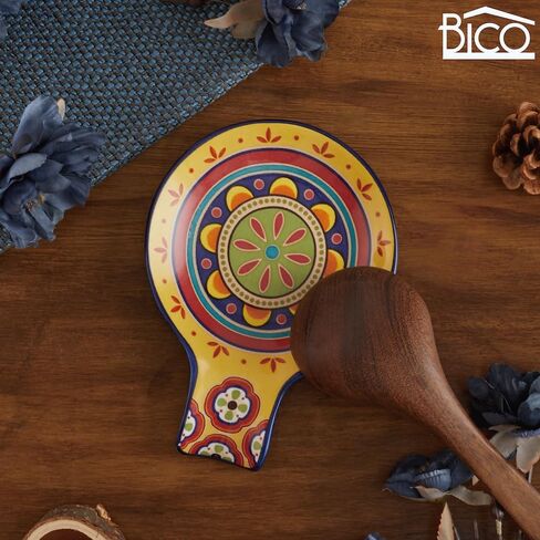 Bico Red Spring Bird Ceramic Spoon Rest, House Warming Gift, Dishwasher Safe in Saudi Arabia
