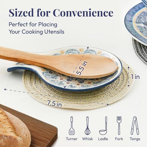 Bico Red Spring Bird Ceramic Spoon Rest, House Warming Gift, Dishwasher Safe in Saudi Arabia
