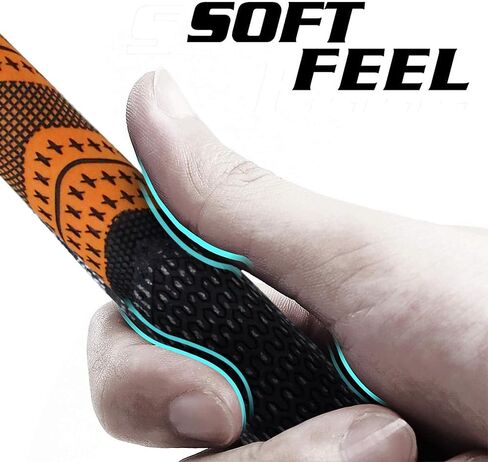 Multi -Compound Golf Grips, Standard/Mid Size All-Weather Control Thread Technology Rubber Combine with Carbon Yard, Anti-Slip-Set of 13 in Kuwait