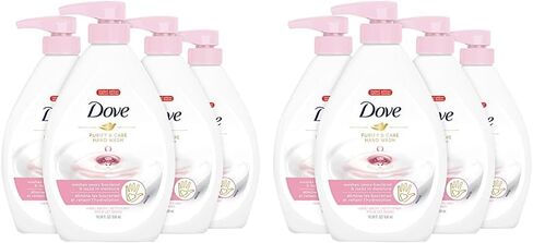 Dove Hand Wash Hygiene and Care For Hands White Peach and Tea Washes Away Bacteria and Locks In Moisture 18.5 oz 4 Count in Saudi Arabia