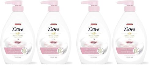 Dove Hand Wash Hygiene and Care For Hands White Peach and Tea Washes Away Bacteria and Locks In Moisture 18.5 oz 4 Count in Saudi Arabia