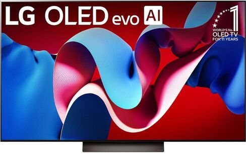 LG 42-Inch Class OLED evo C4 Series Smart TV 4K Processor Flat Screen with Magic Remote AI-Powered with Alexa Built-in (OLED42C4PUA, 2024) (Renewed) in Saudi Arabia