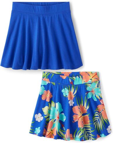 The Children's Place Baby Girls' Pull on Everyday Skort, Floral Fushia, X-Small in Saudi Arabia
