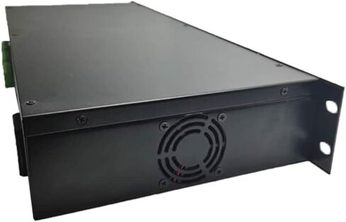 EVERSECU 1.5U/19 حامل حامل 9 قنوات DC12V 10 أمبير PTC فيوز CCTV مزود طاقة مع صندوق معدني، قابس تيار متردد لكاميرات الأمان، مسجلات الفيديو الرقمية، كاميرات IP، كاميرات CCTV in Kuwait