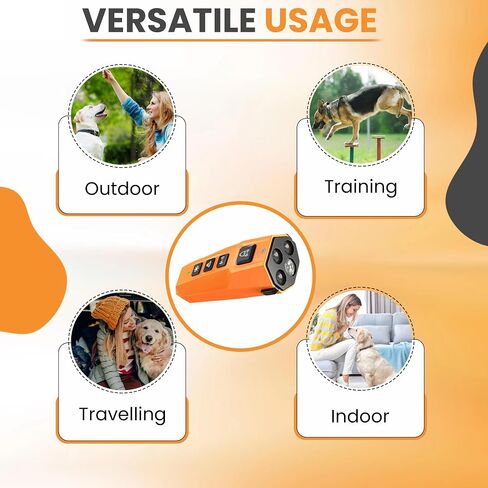 PNG Dog Bark Deterrent Device | Anti Barking Device for Dogs | Dog Training & Behavior Aids | Ultrasonic Bark Stopper with LED Flashlight | Dog Whistle to Stop Barking Neighbors Dog in Saudi Arabia