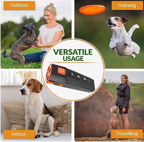 PNG Dog Bark Deterrent Device | Anti Barking Device for Dogs | Dog Training & Behavior Aids | Ultrasonic Bark Stopper with LED Flashlight | Dog Whistle to Stop Barking Neighbors Dog in Saudi Arabia