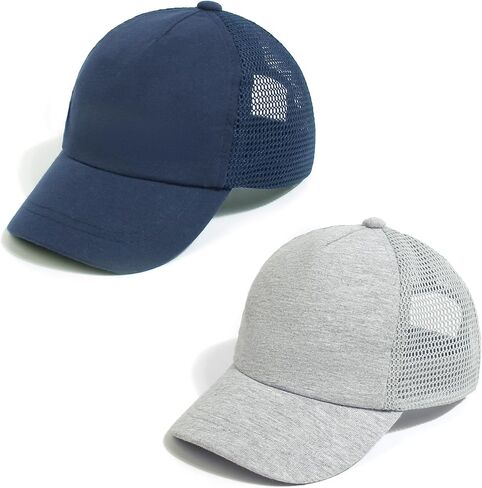 Toddler Baby Boy Girl Baseball Hats Kids Sun Hats Adjustable Summer Caps | Adjustable 60% cotton blend sizes 3M-5T For Summer beach Curved UV brim Breathable UV Protection in Saudi Arabia