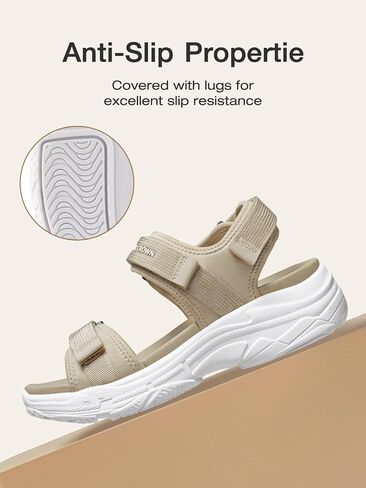 صنادل المشي لمسافات طويلة للسيدات من CAMEL CROWN صنادل المشي مع أشرطة صنادل مائية للنساء لدعم قوس القدم أثناء السفر، أحذية الصيف in Saudi Arabia