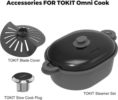 TOKIT Omni Cook C2 Chef Robot, Smart Cooking Machine - Slow Cooker, Stand Mixer, Chopper, Juicer, Blender, Sous-Vide, Knead, Sauté, Yogurt Maker, 3000+ Free Recipes, Weigh, 10 Speed, 95°F-356℉, 2.3QT in Saudi Arabia