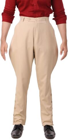 ThePirateDressing Steampunk Victorian Cosplay Costume Mens Archibald Jodhpur Pants Trousers C1326 in Kuwait