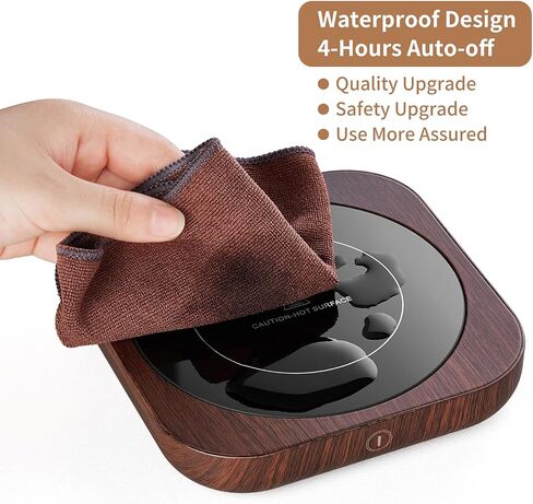 Coffee Warmer, Mug Warmer for Desk 2 Temp Settings Auto Off Coffee Cup Warmer with 1-12H Timer, Smart Coffee Warmer Candle Warmer for Warming & Heating Coffee, Beverage, Milk, Tea in Kuwait