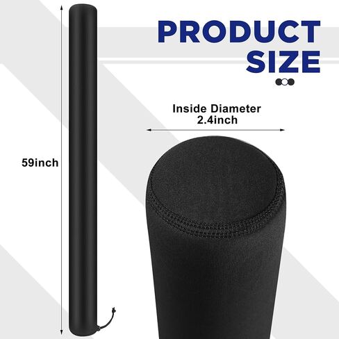 1 Pair 48 Inch Boat Trailer Guide Pole Pad and Cover- Neoprene Boat Trailer Guide Protective Cover- Heavy Duty Marine Trailer Guide Poles Pad for Jet Ski Boat Sailboat Trailer in Saudi Arabia