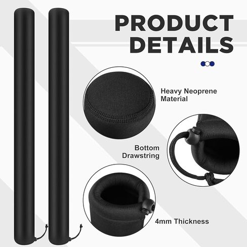 1 Pair 48 Inch Boat Trailer Guide Pole Pad and Cover- Neoprene Boat Trailer Guide Protective Cover- Heavy Duty Marine Trailer Guide Poles Pad for Jet Ski Boat Sailboat Trailer in Saudi Arabia