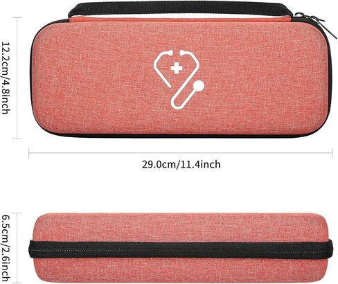 حافظة سماعة الطبيب YINKE لـ 3M Littmann Classic III/Cardiology IV/Lightweight II S.E. سماعة الطبيب الصوتية MDF وحقيبة تخزين منظمة صلبة للممرضات والأطباء (ذهبي وردي) in Kuwait