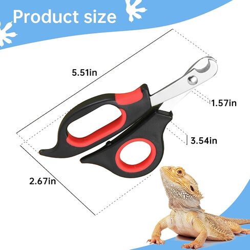 Bearded Dragon Nail Clippers,Stainless Steel Bearded Dragon Toe Nail Clippers with Precise Angled Edges,Professional Grooming Pet Tool for Reptile Nail Clippers Bearded Dragon in Saudi Arabia