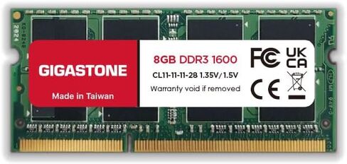 【DDR3 RAM】 Gigastone Laptop RAM 32GB (4x8GB) DDR3 32GB DDR3-1600MHz PC3-12800 CL11 1.35V SODIMM 204 Pin Unbuffered Non ECC for Notebook Laptop Memory Module Ram Upgrade Kit (Laptop ONLY) in Saudi Arabia