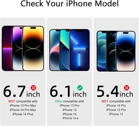 ruwa Privacy Screen Protector for iPhone 13/13 Pro/14 [3-Pack] in Saudi Arabia