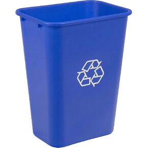 Amazon Basics 10 Gallon Rectangular Commercial Office Wastebasket, 2 Pack, Grey (Previously AmazonCommercial brand) in Saudi Arabia