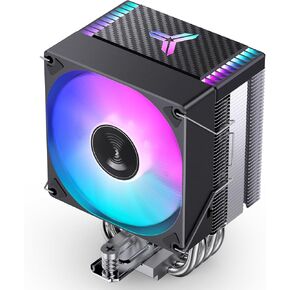 JONSBO CR1400 EVO White Color 9cm CPU Cooler, H130mm, Air Cooling Tower Radiator, Silent heatsink, 4pin Automatic Light CPU Fan,4 Copper Heatpipes AMD AM4/AM5 Intel LGA1700, 92mm RGB Fan, White in Kuwait